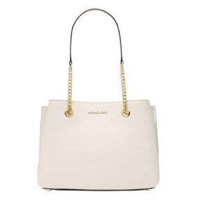 Michael Kors Teagan Cream Gold Shoulder Bag